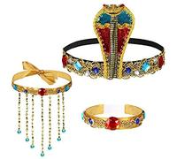 MZRAN Golden Snakes Serre-tête gothique Serpent égyptien Accessoire pour cheveux