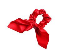 MZRAN Grand chouchou en satin pailleté pour femme Couleur bonbon Vintage Lapin