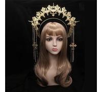 MZRAN HaloCrown Kit de serre-tête VirginMary pour costume de déesse SunGoddess pour femme