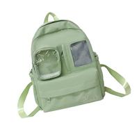 MZRAN Itabag Sac à dos avec insert pour école, dessin animé, cosplay, sac de voyage, sac à dos avec inserts, Vert