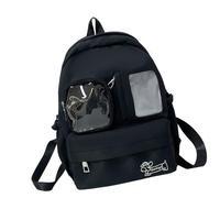 MZRAN Itabag Sac à dos avec insert pour école, dessin animé, cosplay, sac de voyage, sac à dos avec inserts, Noir