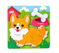 MZRAN Jouet puzzle assorti en bois pour enfants - Jeu éducatif de développement cognitif - Énigmes d'apprentissage sans danger pour les enfants