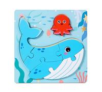 MZRAN Jouet puzzle assorti en bois pour enfants - Jeu éducatif de développement cognitif - Énigmes d'apprentissage sans danger pour les enfants