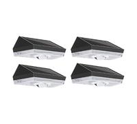 MZRAN Lampes murales solaires d'extérieur étanches IP68 pour jardin, clôture, patio, piscine, terrasse, porche, éclairage de clôture LED