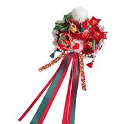 MZRAN Lolitas Pince à cheveux de Noël avec chapeau/cerf en bois de cerf Accessoires pour cheveux faits à la main pour petites filles et femmes