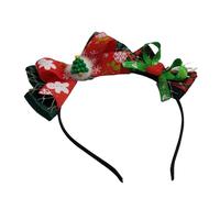 MZRAN Lolitas Pince à cheveux de Noël avec chapeau/cerf en bois de cerf Accessoires pour cheveux faits à la main pour petites filles et femmes
