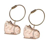 MZRAN Lot de 2 flacons transparents pour conserver les poils de chiot - Pour la maison, le bureau, les chats, H, taille unique