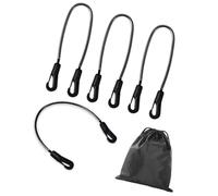 MZRAN Lot de 4 sangles élastiques de rechange robustes à double extrémité pour couverture de cheval avec attaches réglables