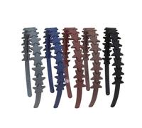 MZRAN Lot de 5/12 bandeaux mats pour filles et femmes, accessoires de cheveux uniques en forme d'étoile, accessoires de cheveux confortables en plastique