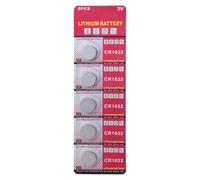 MZRAN Lot de 5 piles bouton CR1632 3 V au lithium de rechange pour montres, calculatrices, télécommandes, jouets