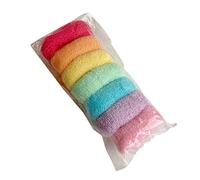 MZRAN Lot de 7 chouchous de couleur arc-en-ciel - Élastiques - Pour femmes et filles - Pour queue de cheval