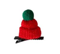 MZRAN Mini chapeau de Noël en acrylique doux - Épingles à cheveux - Décoration de tête de vacances - Accessoire pour cheveux pour femmes et enfants