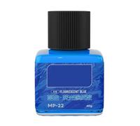 MZRAN Peinture liquide fluorescente bleu 40 ml avec longue durée phosphorescente pour les créateurs et activités nocturnes