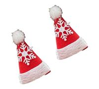 MZRAN Pince à cheveux en fourrure avec bonnet de Père Noël pailleté pour Halloween, Noël, fournitures de fête