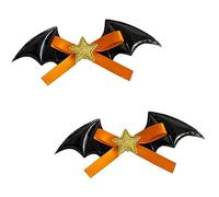 MZRAN Pince à cheveux gothique pour fille - Ras du cou - Chapeau melon - Ailes de chauve-souris - Coiffe d'Halloween - Serre-tête