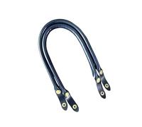 MZRAN Poignées de rechange réglables en polyuréthane de 47 cm avec boutons-pression sécurisés, multi-usages pour le travail, les trajets quotidiens, les sacs de courses et les couleurs assorties, bleu