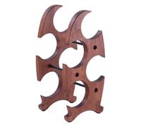 MZRAN Porte-bouteilles de vin fonctionnel pour 4 bouteilles de vin, gain de place, support portable en bois pour comptoir