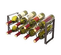 MZRAN Porte-bouteilles élégant sur pied pour vin de raisin, facile à utiliser pour champagne et vins rouges
