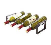 MZRAN Porte-bouteilles élégant sur pied pour vin de raisin, facile à utiliser pour champagne et vins rouges