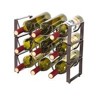 MZRAN Porte-bouteilles élégant sur pied pour vin de raisin, facile à utiliser pour champagne et vins rouges