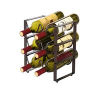 MZRAN Porte-bouteilles élégant sur pied pour vin de raisin, facile à utiliser pour champagne et vins rouges
