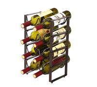 MZRAN Porte-bouteilles élégant sur pied pour vin de raisin, facile à utiliser pour champagne et vins rouges