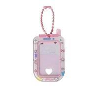 MZRAN Porte-cartes en acrylique pour femme en forme de téléphone de dessin animé 2,5 cm Petite idole porte-clés pendentifs élégant, C, Taille unique