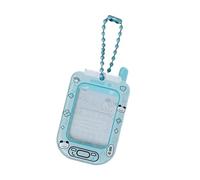 MZRAN Porte-cartes en acrylique pour femme en forme de téléphone de dessin animé 2,5 cm Petite idole porte-clés pendentifs élégant, bleu, Taille unique