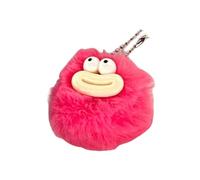 MZRAN Porte-clés élégant en forme de boule, boule, saucisse, pour personnaliser les clés et les sacs à dos, Rouge