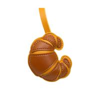 MZRAN Porte-clés esthétique croissants pour femme, sac à main, sac à main, sac à dos, accessoires de Saint-Valentin, breloques de sac à main, caramel