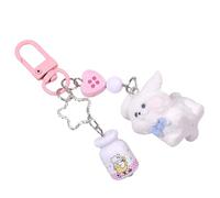 MZRAN Porte-clés esthétique, joli pendentif de sac à dos, breloque floquée pour femme, sac à main, sac à dos, breloques esthétiques, a