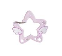 MZRAN Porte-clés multifonction en forme d'aile/étoile - Accessoires de camping - Boucle en acrylique - Porte-clés d'extérieur