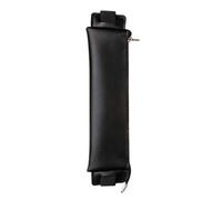 MZRAN Porte-stylo réglable avec bandes élastiques en cuir synthétique pour agenda, journal, carnet, accessoire sac, Noir
