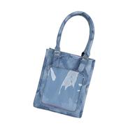 MZRAN Sac à bandoulière en polyuréthane inspiré de l'anime pour étudiants, sac à main léger, grande capacité, sac à bandoulière avec poignée sur le dessus, sac de voyage d'école, C, One Size