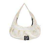 MZRAN Sac à bandoulière rétro pour femme - Sac à main tendance pour filles - Grande capacité - Sac à main pour femme - Grande capacité - Sac à main rétro pour les trajets quotidiens, blanc, One Size