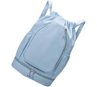 MZRAN Sac à dos avec cordon de serrage - Grande capacité - Sac de sport avec compartiment à chaussures - Badminton - Basketball - Tennis - Fitness Sport