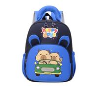MZRAN Sac à dos d'étudiant motif dessin animé grand espace de rangement sac d'école sac à dos décontracté sac à dos respirant bandoulière sacs à dos en nylon léger pour l'école, bleu, Large