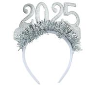 MZRAN Serre-tête à paillettes pour adulte Happy New Year 2025
