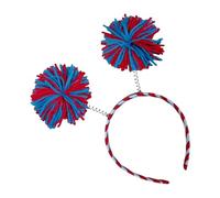 MZRAN Serre-tête à pompons en fourrure pour festival, rassemblement patriotique, accessoire de fête pour les jours de l'indépendance