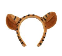 MZRAN Serre-tête amusant avec oreilles de tigre et queue d'animal - Pour fête, spectacle, dessin animé, patte de tigre