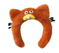 MZRAN Serre-tête animal de dessin animé pour réunion de famille, bandeau en peluche pour femme pour se laver le visage, cosplay, fête, accessoires de photographie