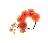 MZRAN Serre-tête d'Halloween tête de mort, citrouille, coiffe, fête, cosplay, bal masqué, accessoire de costume pour femme