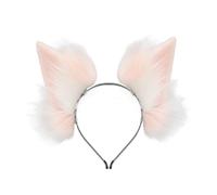 MZRAN Serre-tête oreilles de loup en fausse queue de renard - Accessoires de déguisement Gumiho pour femme et homme - Cadeaux de renards