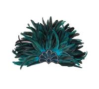 MZRAN Serre-tête tendance à plumes et paillettes pour femme, carnaval, fête, soirée et spectacles de scène