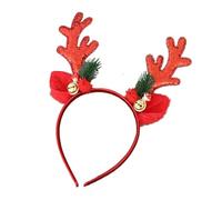 MZRAN Serre-tête tendance en bois de cerf avec clochettes douces en tissu confortable pour fêtes et cadeaux pour enfants