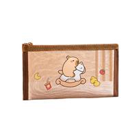 MZRAN Trousse à crayons pour étudiant - Grande capacité - Motif animal de dessin animé - Pour organiser les fournitures scolaires - Fournitures scolaires pour filles et étudiantes, a