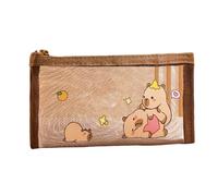 MZRAN Trousse à crayons pour étudiant - Grande capacité - Motif animal de dessin animé - Pour organiser les fournitures scolaires - Fournitures scolaires pour filles et étudiantes, love