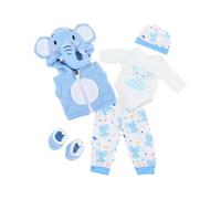 MZRAN Vêtements de poupée d'hiver sur le thème de dessin animé pour poupées de 45,7 cm en peluche douce, ensemble simple à porter, poupée en peluche douce