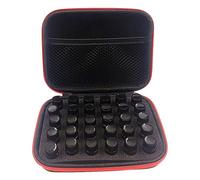 Mzshne Trousse de rangement pour huiles essentielles - Portable - Fermeture éclair - Accessoires cosmétiques pour vernis à ongles et manucure, Orange