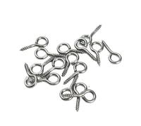 MZSKLW Boulons à Oeil Lot de 100 petits crochets à œil en acier inoxydable 304 16 mm